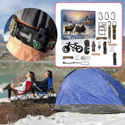 TrailNova Adventkalender Survival kit voor Mannen – 24 dagen 2025 countdown
