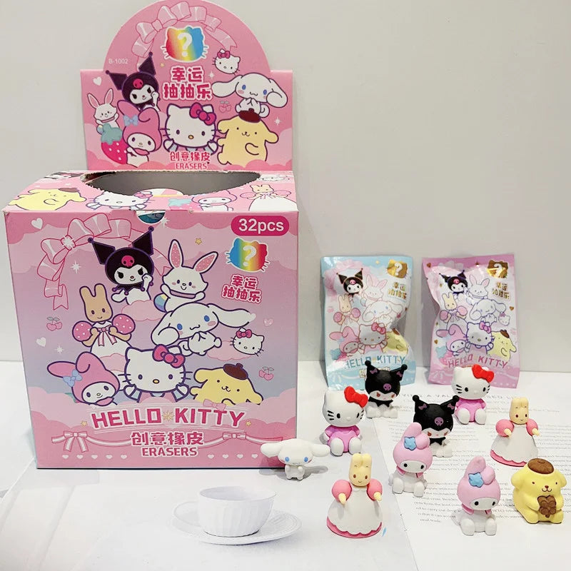 MINISO 32 Pcs Sanrio Pokemon Figure Gummetjes – Leuke Stationery Geschenken