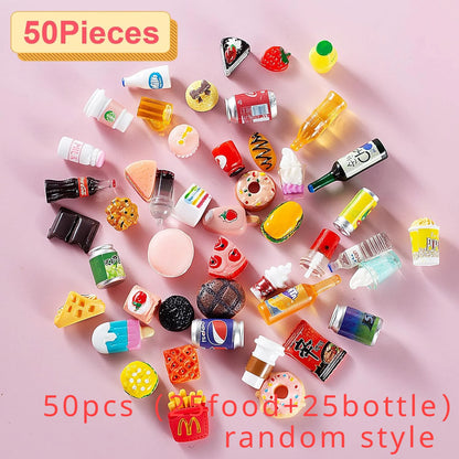 SONGYI Miniatuur Voedsel Drinkflessen – Perfect voor Poppenhuis Speelgoed