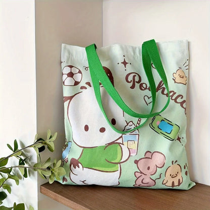 Sanrio Pochacco Cinnamoroll Canvas Tas – Grote Capaciteit