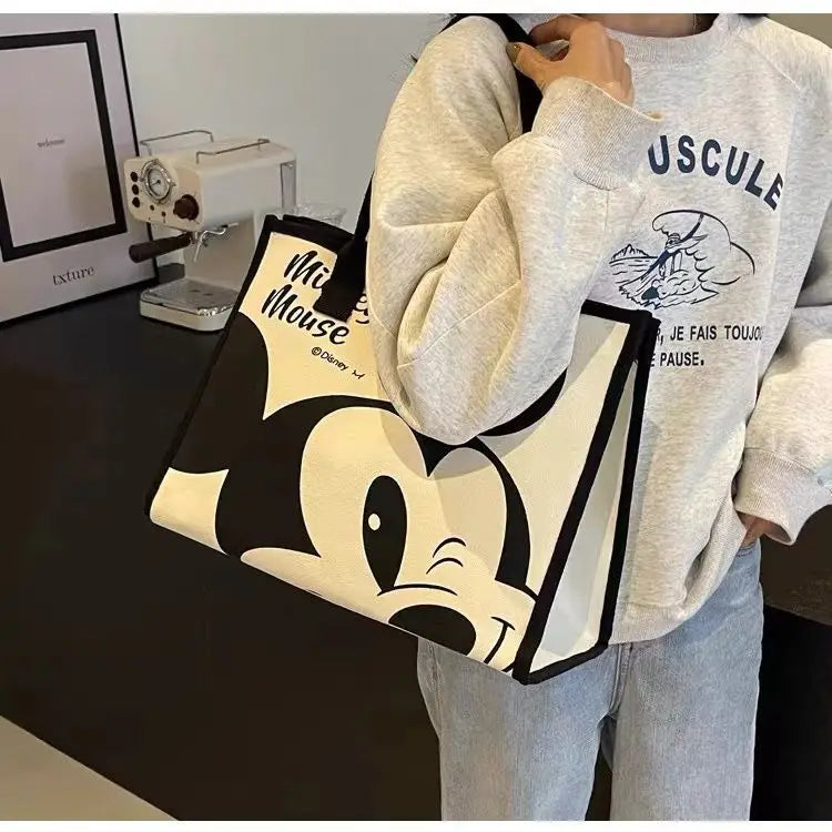 Disney Mickey Mouse Canvas Tas - Grote Capaciteit