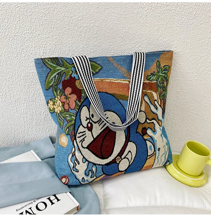 Disney Retro Canvas Schoudertas Lilo & Stitch, Winnie the Pooh – Ruime Capaciteit