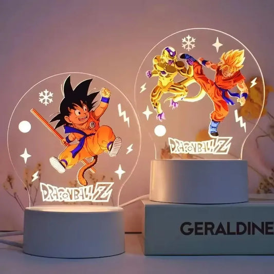 Dragon Ball Nachtlampje – 3D Goku Animatie Voor Tafelgebruik