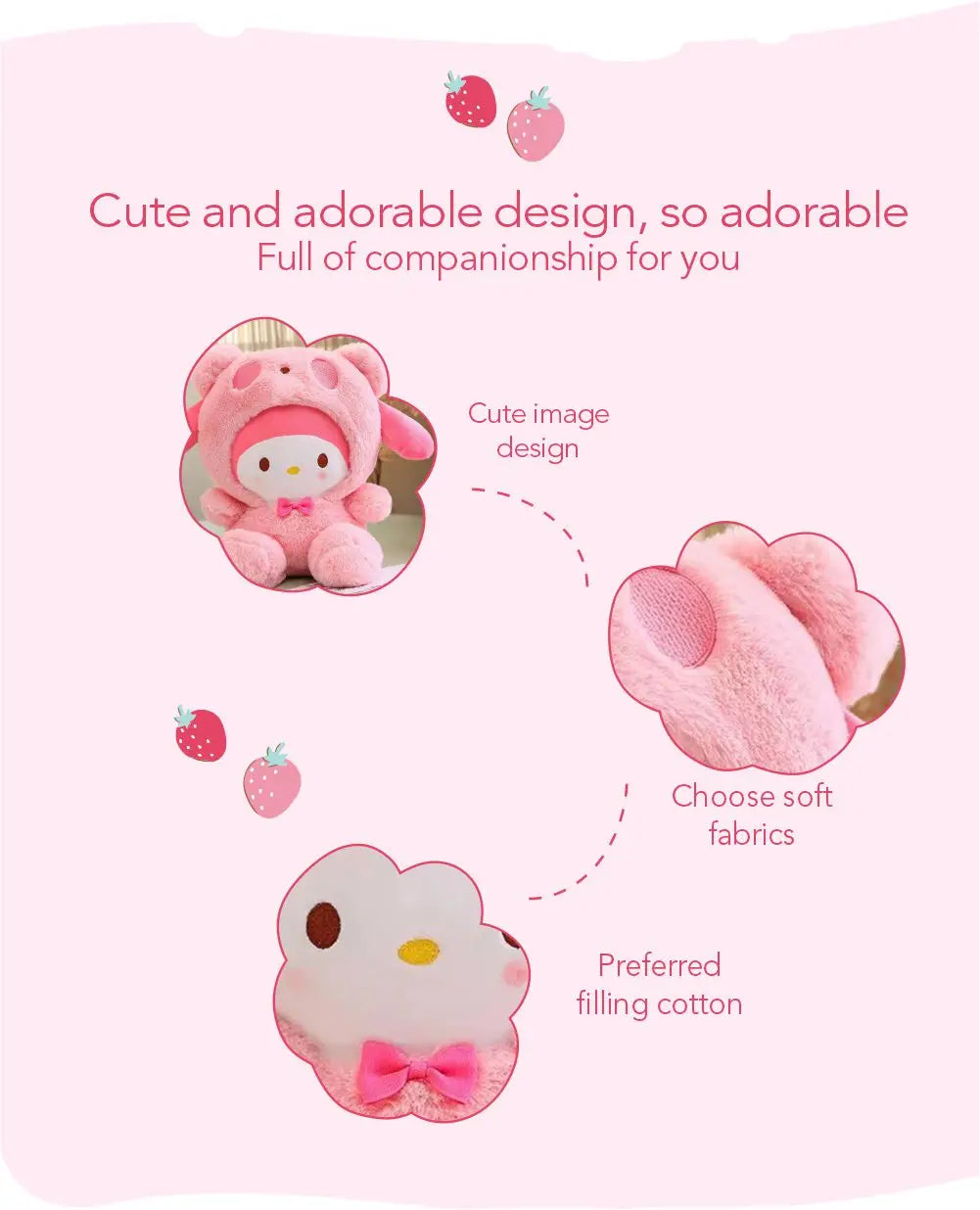 Kawaii Sanrio My Melody Hello Kitty Anime Pluche knuffels 20 cm