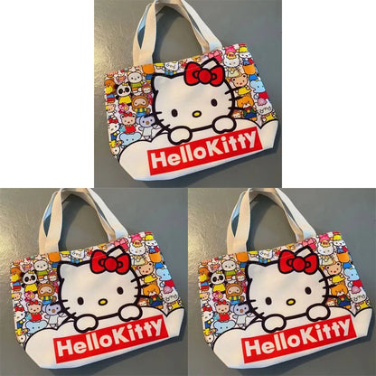 Sanrio Hello Kitty Canvas Tas – Lichtgewicht en Groot