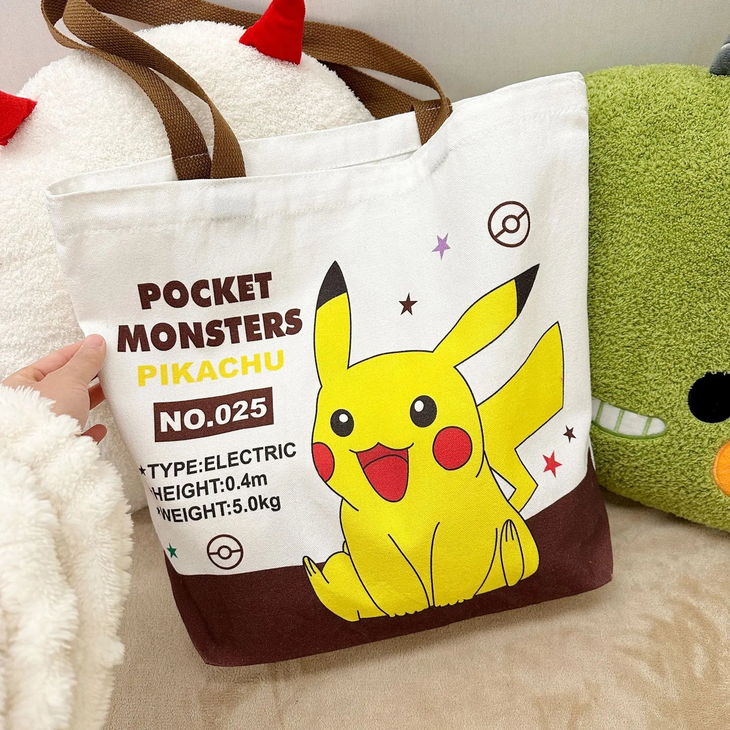 Pokémon Canvas Tas Pikachu Eevee - Ideaal Voor School