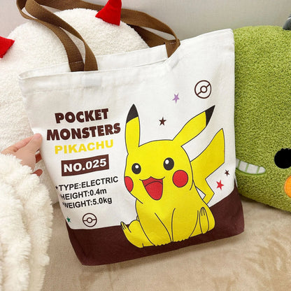 Pokémon Canvas Tas Pikachu Eevee - Ideaal Voor School