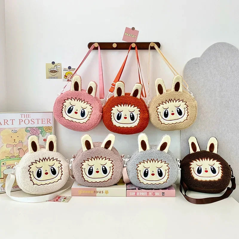 Labubu Crossbody schoudertas – Schattige Pluche Met Grote Capaciteit