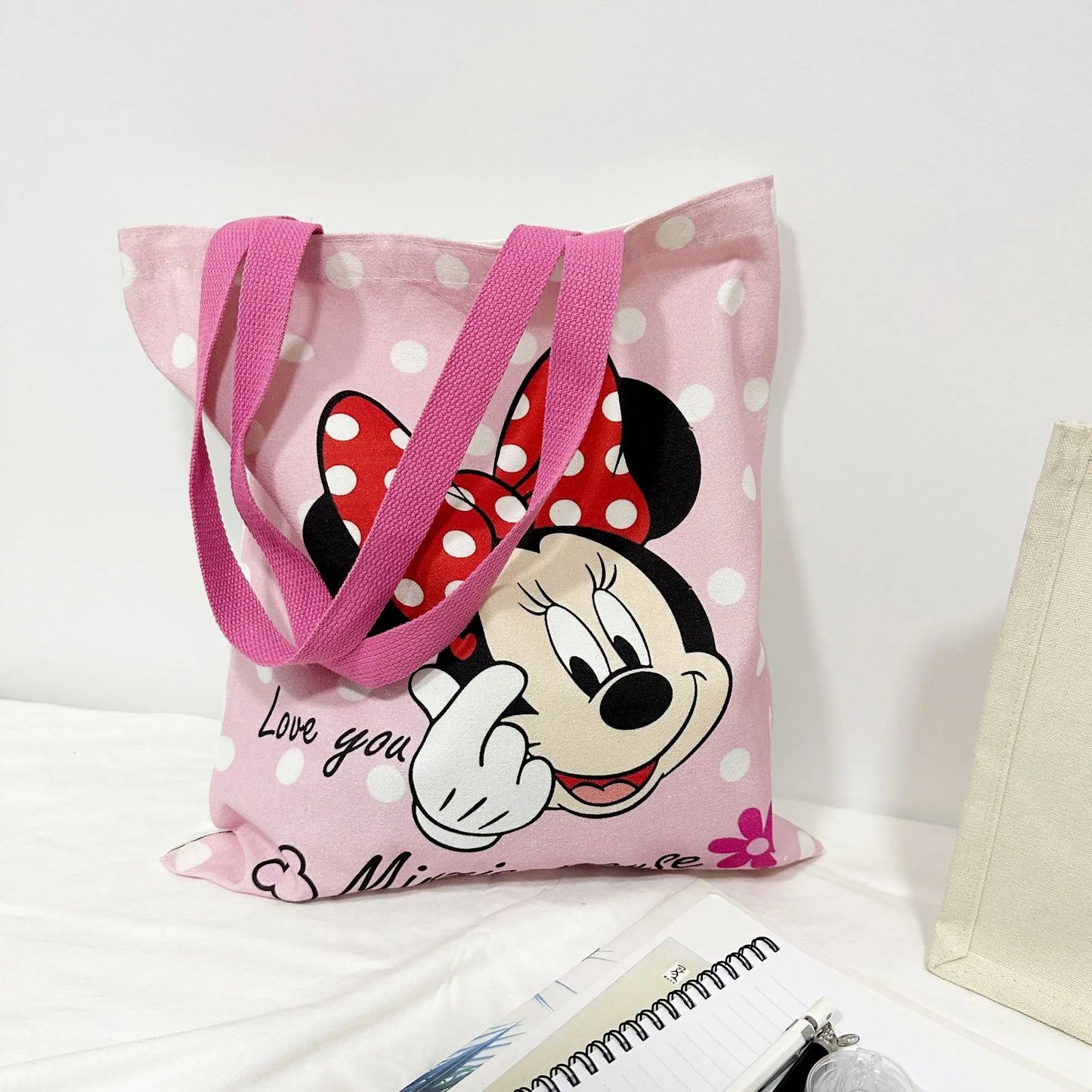 Disney Mickey en Minnie Mouse Canvas Tas – Grote Inhoud