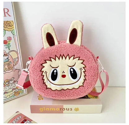 Labubu Crossbody schoudertas – Schattige Pluche Met Grote Capaciteit