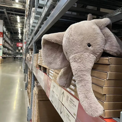 Super Zachte Grijze Olifant Pluche – Schattige Knuffel Met Fluffy Oren