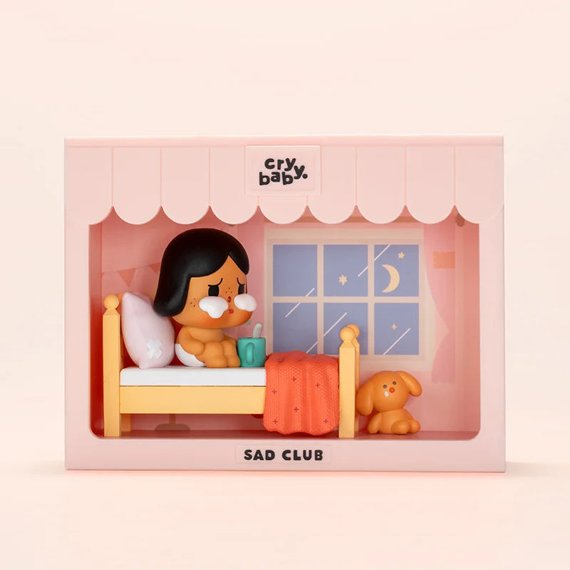 Officiële POP MART Crybaby Sad Club Series Scene Sets Mystery Box – Schattige Anime Actiefiguren