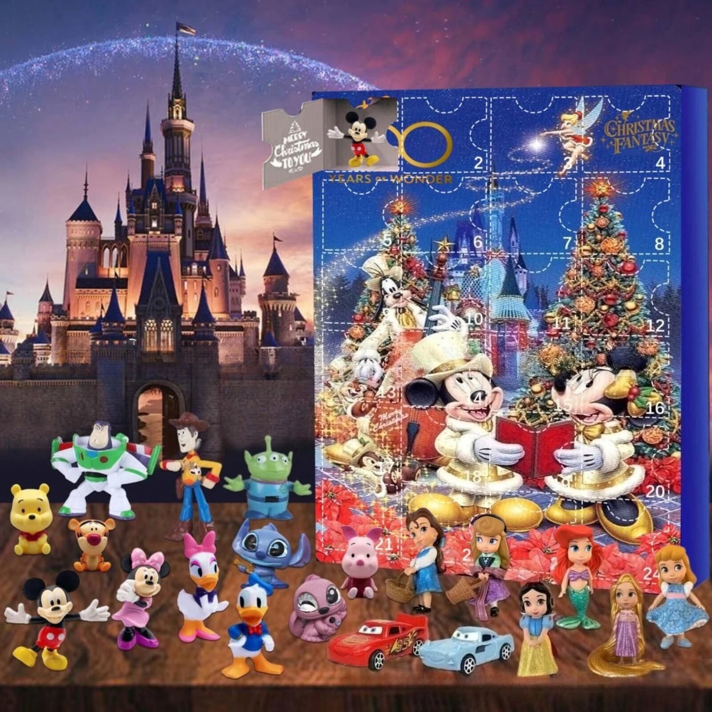 MINISO Disney Adventskalender Poppen 24 Dagen Kerstsfeer Cadeau 2025