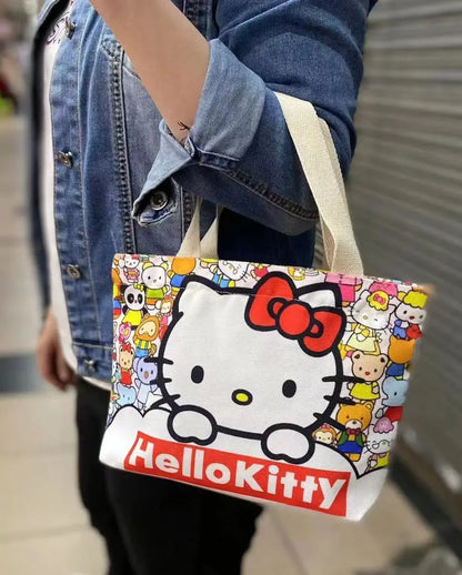 Sanrio Hello Kitty Canvas Tas – Lichtgewicht en Groot
