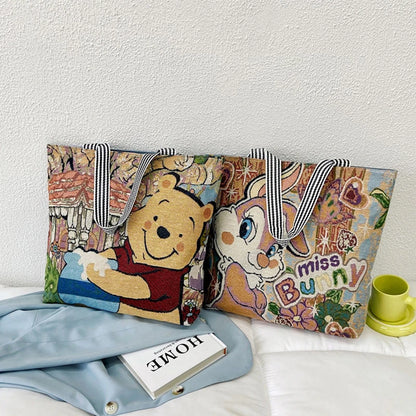 Disney Mickey Mouse, Lilo & Stitch Retro Tas – Ruim Canvas Anime Stijl