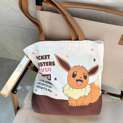 Pokémon Canvas Tas Pikachu Eevee - Ideaal Voor School