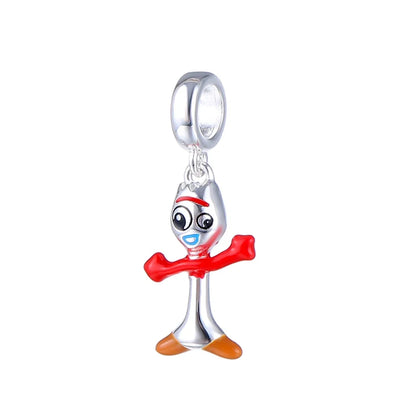 MINISO Cute Cartoon Stitch & Angel Couple Charm – Originele Bedeltjes Voor Armbanden En Kettingen