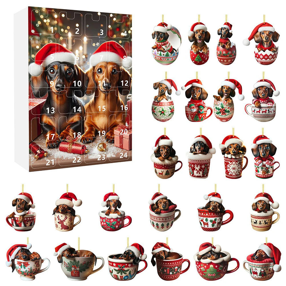 Schattige Teckel Adventskalender 2025