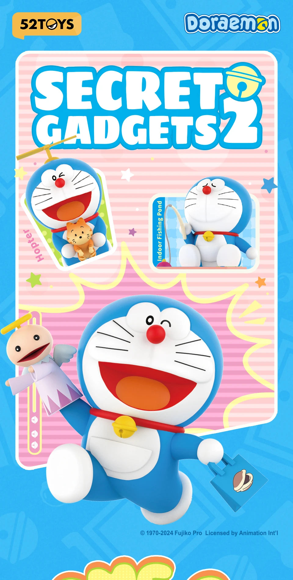 Officiële 52TOYS Blind Box Doraemon Secret Gadgets II – Schattige Verzamelfigurenset in Mysteriebox