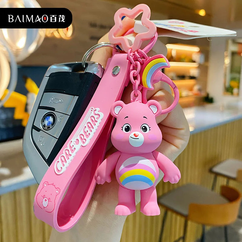 Sleutelhanger Carebear Regenboogbeer Trendy en Schattig Geschenk