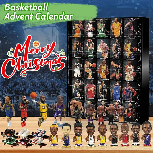 Basketbal Adventskalender 2025 Mini Figuren – 24 Dagen Plezier