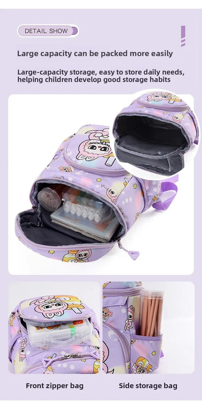 Kinder Rugzak Labubu Groot Lichtgewicht – Cartoon Patroon