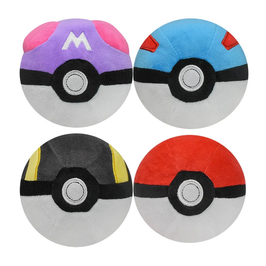 Poké Ball Knuffels Set van 4 - Perfecte Kindercadeau