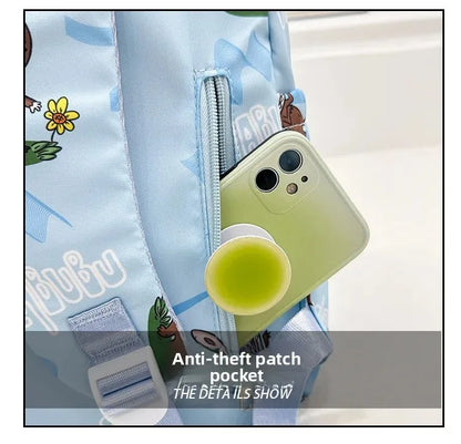 Labubu Cartoon Kinder Rugzak – Nylon Materiaal Boogriem