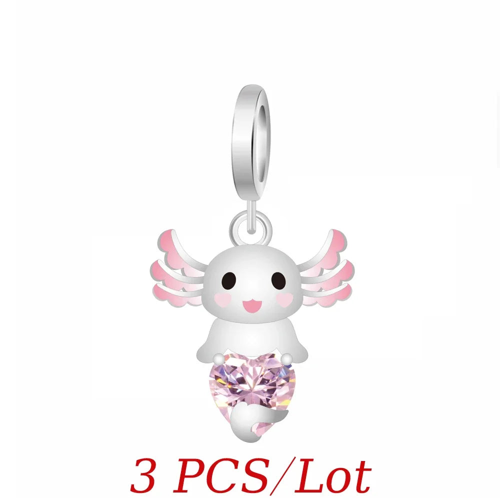 MINISO Cute Cartoon Stitch & Angel Couple Charm – Originele Bedeltjes Voor Armbanden En Kettingen