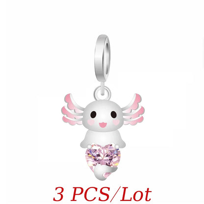 MINISO Cute Cartoon Stitch & Angel Couple Charm – Originele Bedeltjes Voor Armbanden En Kettingen