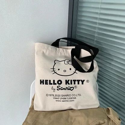 Canvas Tas Tote Hello Kitty – Grote Inhoud Duurzaam