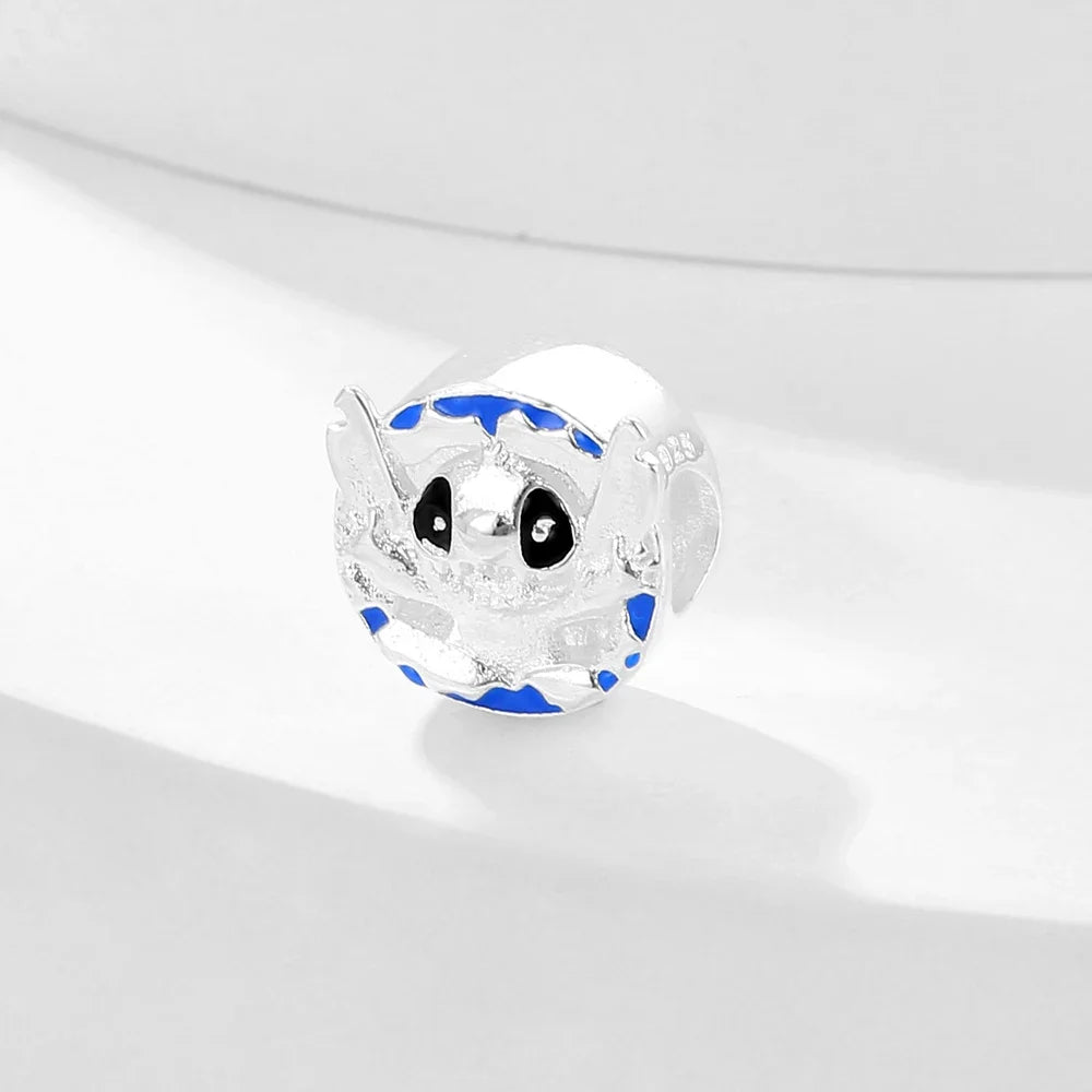 MINISO Cute Cartoon Stitch & Angel Couple Charm – Originele Bedeltjes Voor Armbanden En Kettingen