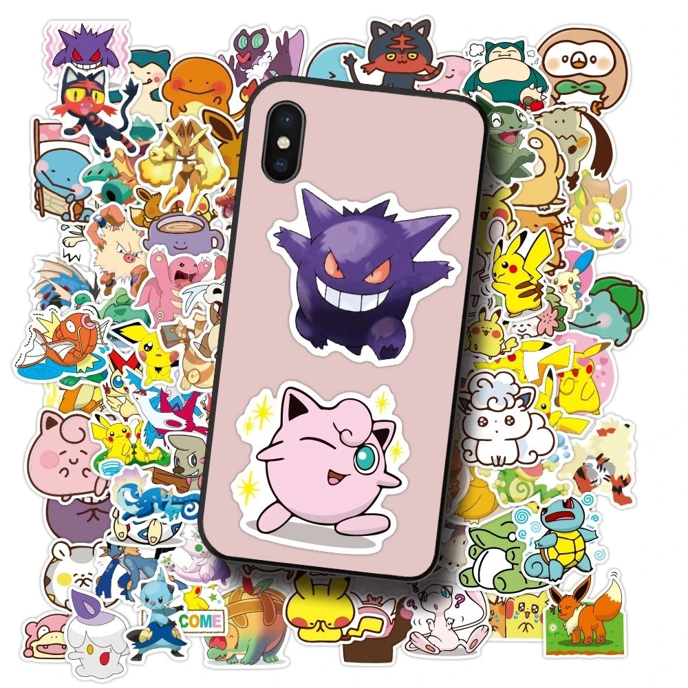 Kawaii Pikachu Pokémon Stickers Waterproof Voor Elke Creatie