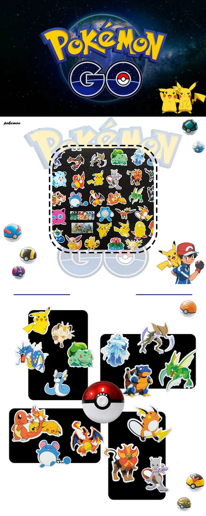 Kawaii Pikachu Pokémon Stickers Waterproof Voor Elke Creatie