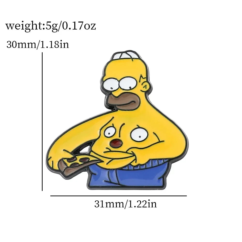 Classic Comedy Anime Pins Broche Van De Simpsons Voor Elke Outfit