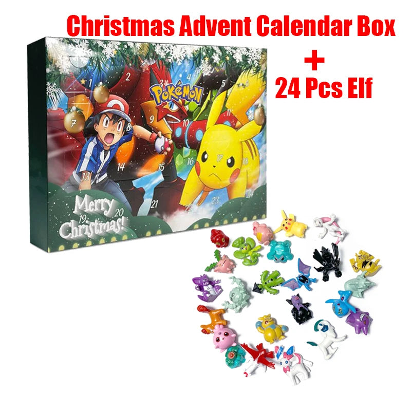 Pokemon Adventskalender Voor Kinderen Met Anime Figuren Cadeau