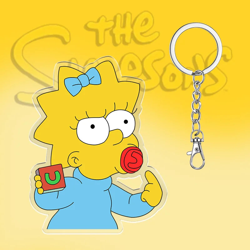 Sleutelhanger De Simpsons 6cm Schattig Acryl Cadeau