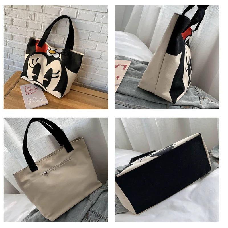 Disney Mickey Minnie Mouse Canvas Tas - Grote Ruimte