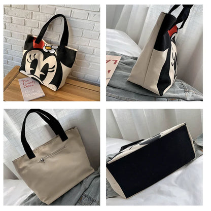 Disney Mickey Minnie Mouse Canvas Tas - Grote Ruimte