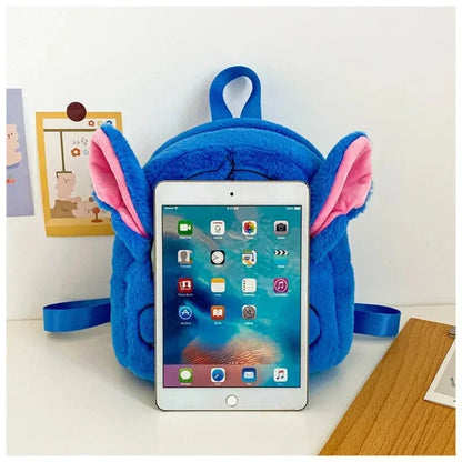 Disney Pluche Rugzak Blauw Stitch - Grote Capaciteit