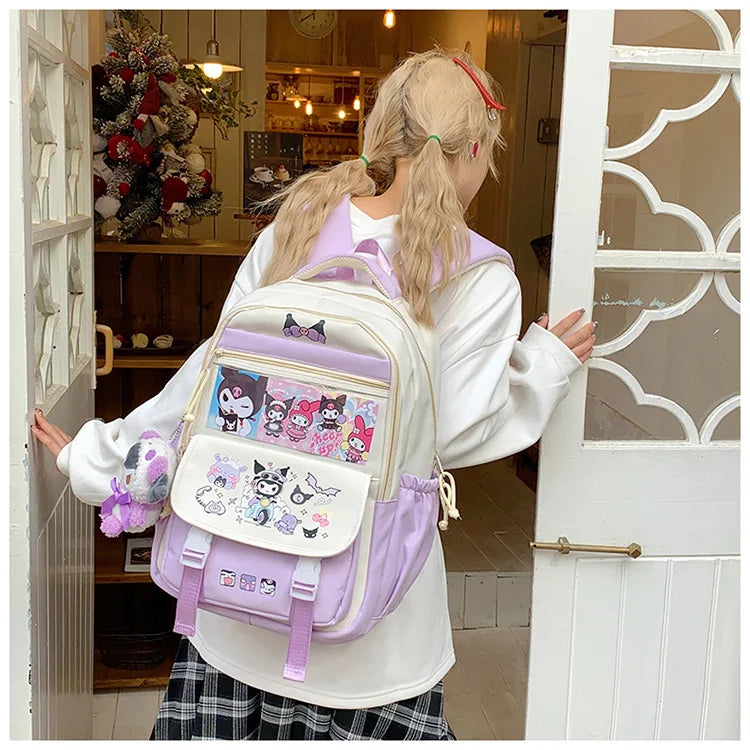 Sanrio Hello Kitty My Melody Rugzak met ruime capaciteit