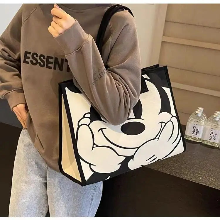 Disney Mickey Mouse Canvas Tas - Grote Capaciteit