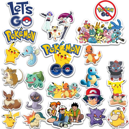 Kawaii Pikachu Pokémon Stickers Waterproof Voor Elke Creatie