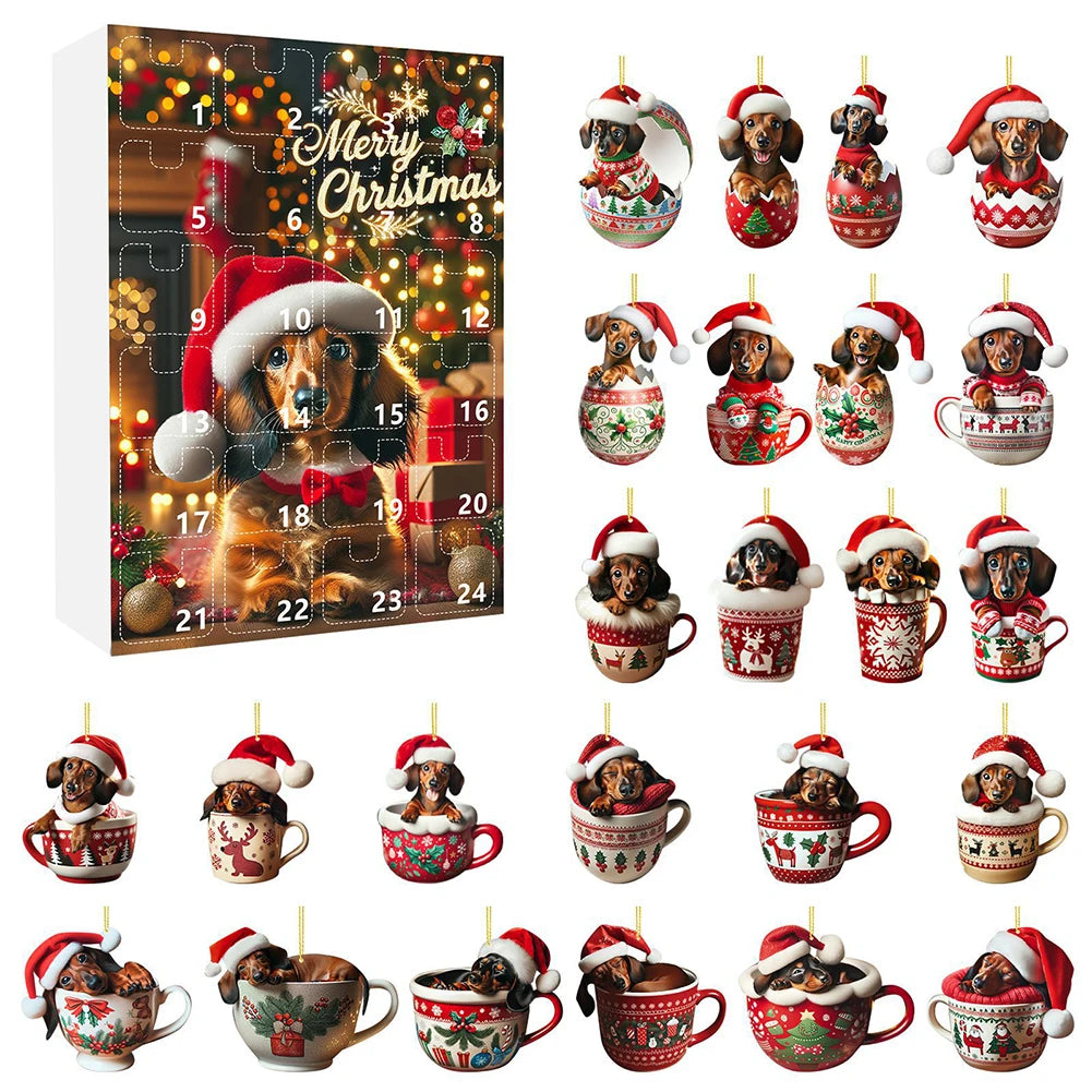Schattige Teckel Adventskalender 2025