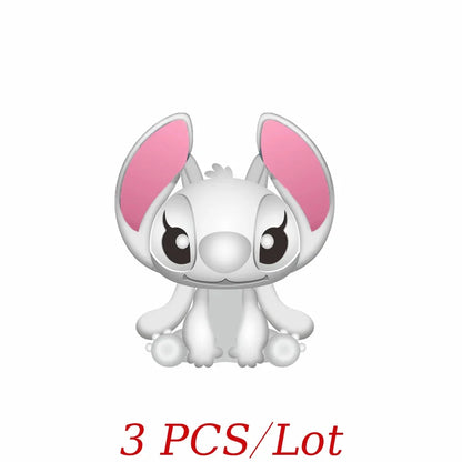 MINISO Cute Cartoon Stitch & Angel Couple Charm – Originele Bedeltjes Voor Armbanden En Kettingen