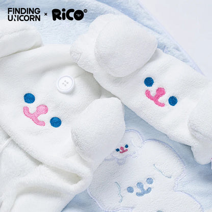 Officiële Finding Unicorn Rico Plush Toiletry Set – Schattige Badhanddoek en Haaraccessoires