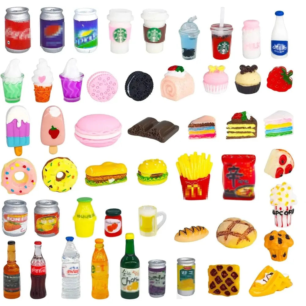 SONGYI Miniatuur Voedsel Drinkflessen – Perfect voor Poppenhuis Speelgoed
