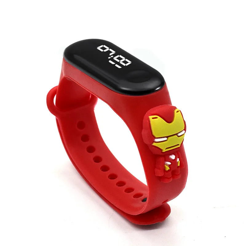 Marvel Kinderhorloge Met LED Display Voor Waterdichte Fun
