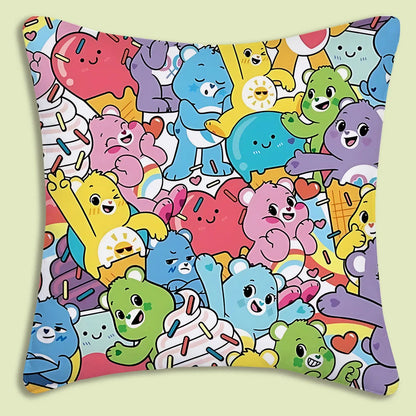 Kussenslopen Cartoon Care Bears Met Dubbelzijdige Print En Zachte Plush