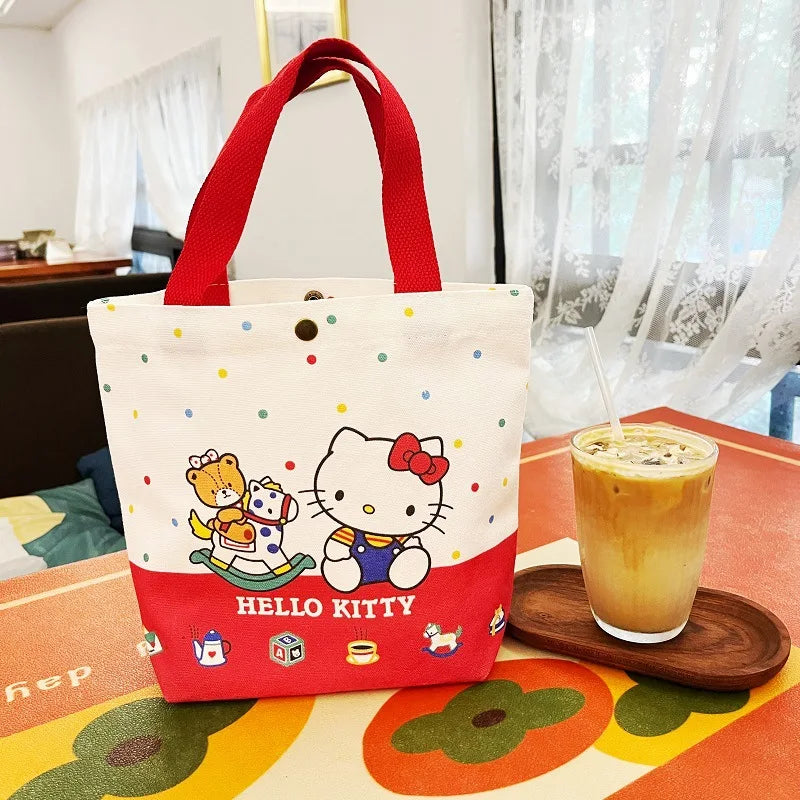 Sanrio Hello Kitty Canvas Tas - Grote Capaciteit